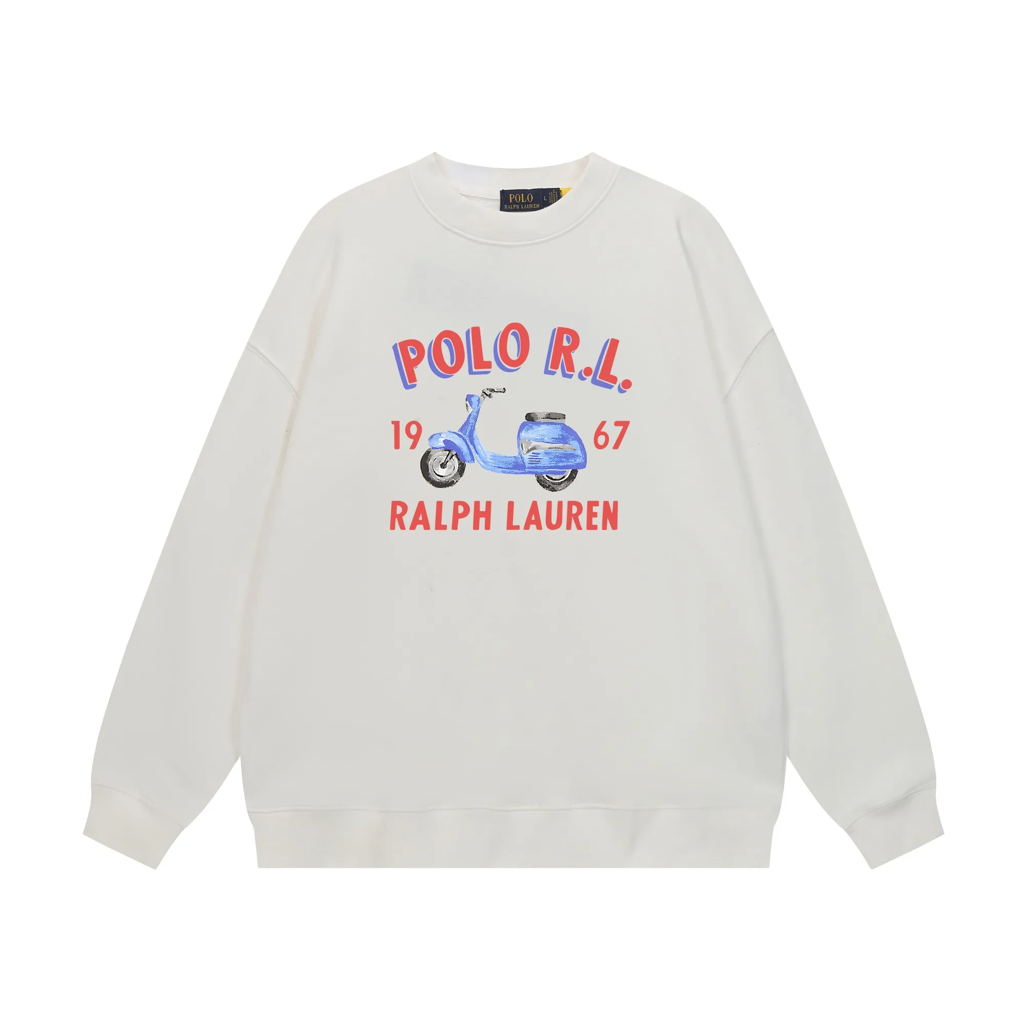 P200 Long-term stock] RalphLauren/Ralph Lauren 2025 autumn and winter new bear letter print 420g heavy large terry sweatshirt Ralph Lauren's age-reducing item, the coat fabric is made of 85% cotton ➕15% polyester, which not only retains the softness, comfort and breathability of cotton, but also adds the wear resistance and wrinkle resistance of polyester fiber, making the clothes more durable and easy to care for. Even in slightly cooler weather, you won't feel stuffy when wearing it. This kind of fabric has a natural crisp feel and is not easy to pill or deform. The bear on the chest is printed with English letters. It is full of color, full of three-dimensionality, and lifelike, adding a bit of liveliness and interest to the whole sweatshirt. There is no pressure to dress, regardless of age or gender. Complete accessories! Color: black, white, navy blue, light floral gray Size: M-L-XL-XXL